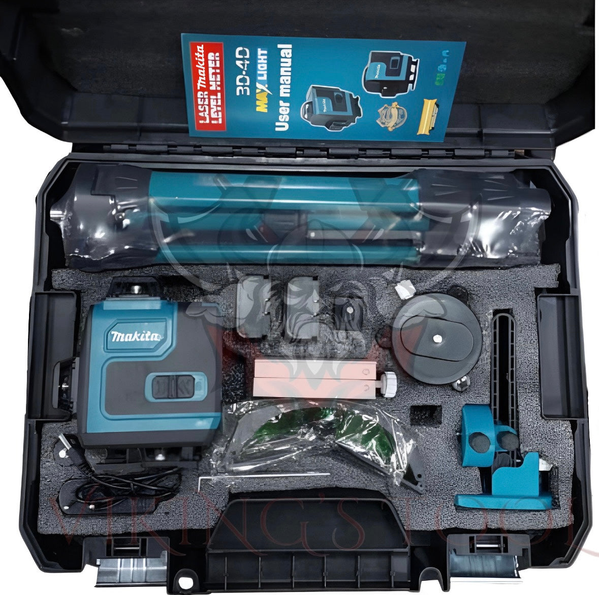 Makita Λέιζερ Σταύρου 12V CXT x4 - 360° / Πράσινη Δέσμη SK700GD