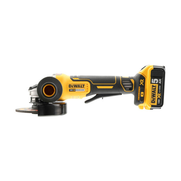 Γωνιακός Τροχός Μπαταρίας DCG406N-XJ - DeWALT Με Διακόπτη Peddle 125mm x2 μπαταρίες