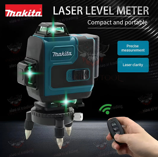 Makita Λέιζερ Σταύρου 12V CXT x4 - 360° / Πράσινη Δέσμη SK700GD
