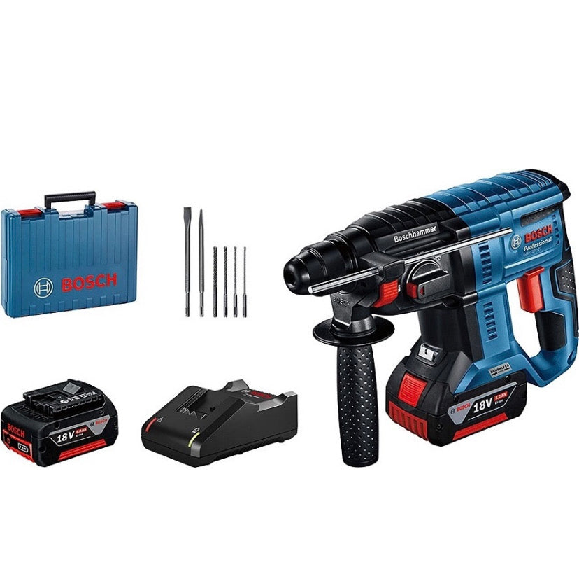 Σκαπτικό Πιστολέτο Bosch - GBH 18V-22 Με X2 Μπαταρίες Και Δώρο Καλέμια