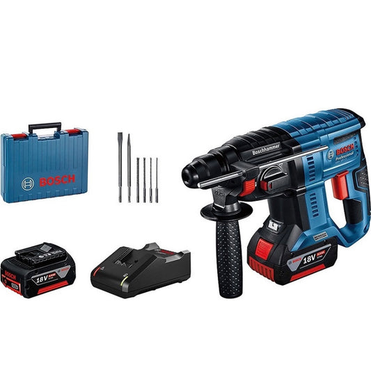 Σκαπτικό Πιστολέτο Bosch - GBH 18V-22 Με X2 Μπαταρίες Και Δώρο Καλέμια