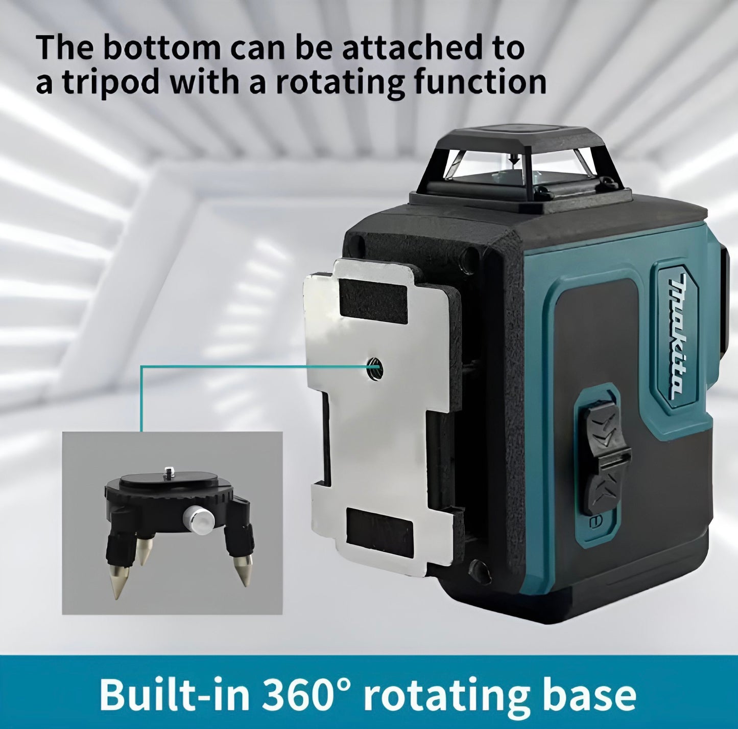Makita Λέιζερ Σταύρου 12V CXT x4 - 360° / Πράσινη Δέσμη SK700GD